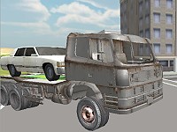 3D Car Transporter Truck