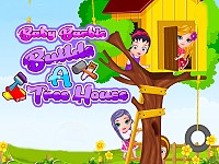 Baby Barbie Builds A Treehouse